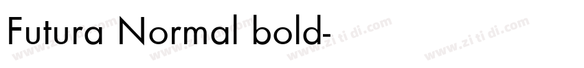 Futura Normal bold字体转换